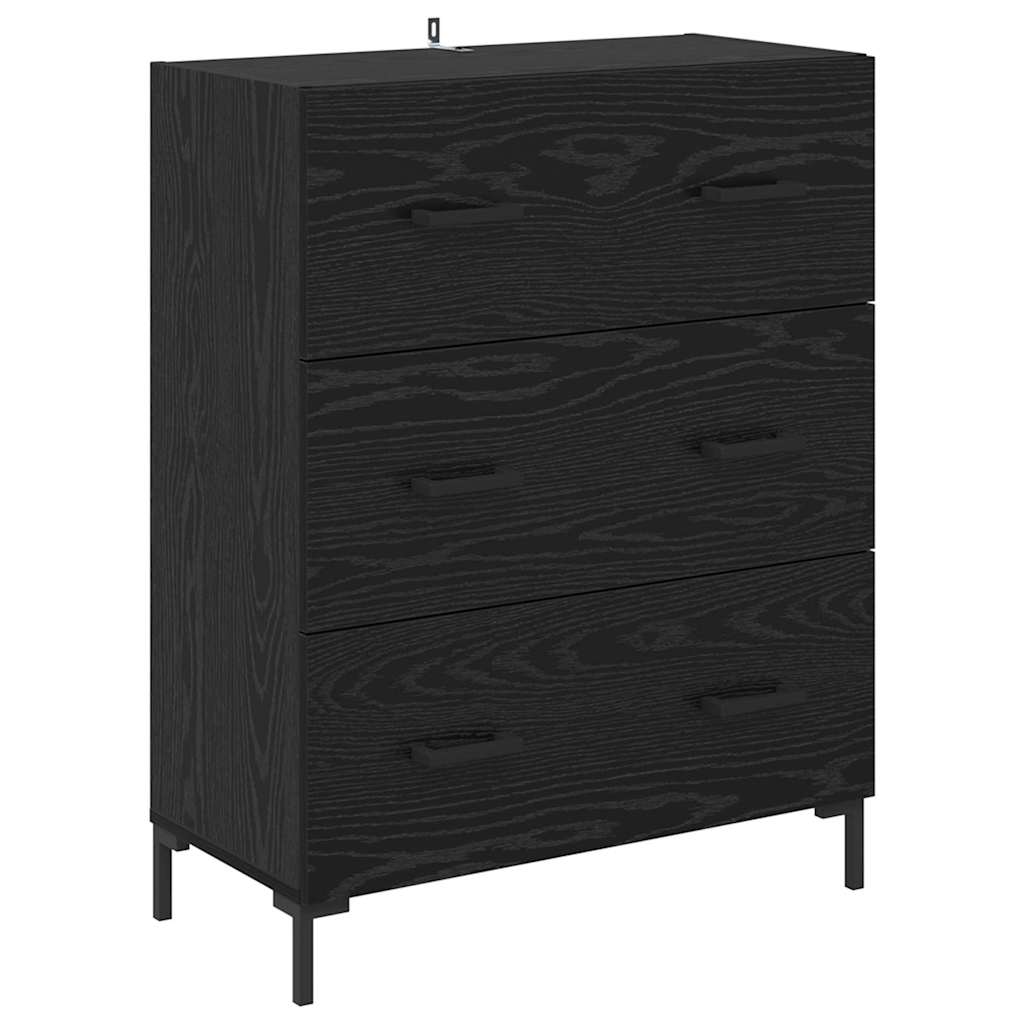 Highboard Hochglanz-Weiß 69,5x34x180 cm Holzwerkstoff