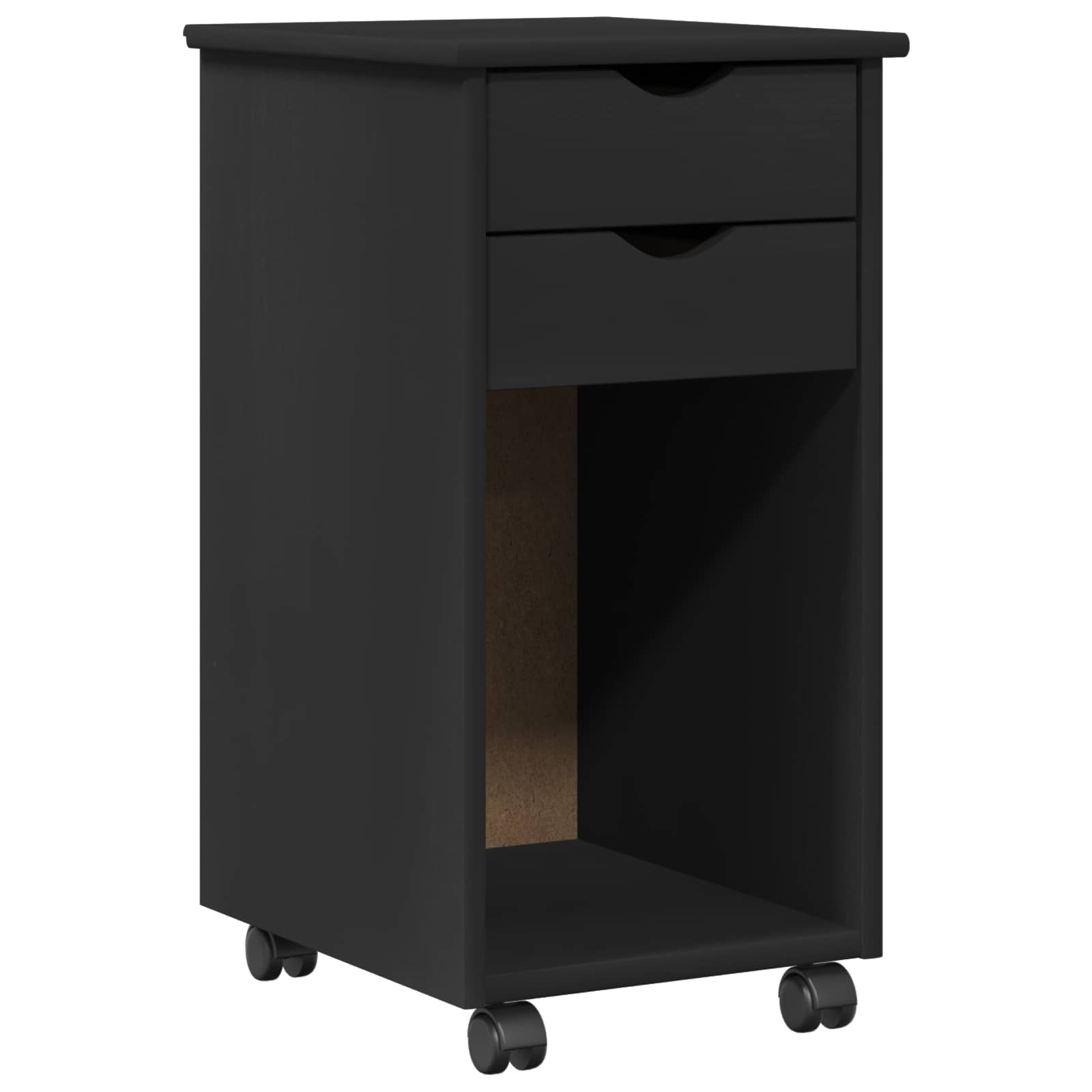 Rollschrank Honigbraun 34 x 39 x 65,5 cm Massives Kiefernholz