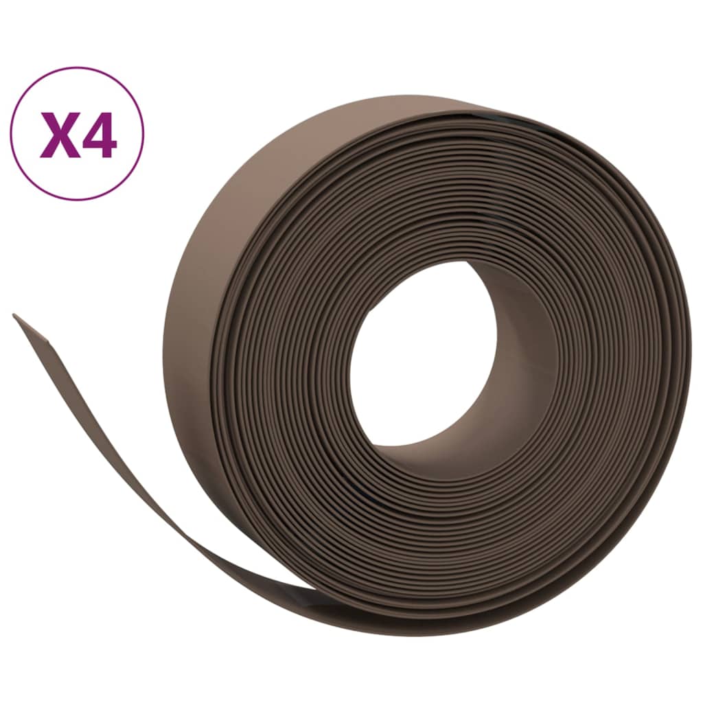 Gartenumrandung 25 m 10 cm PE Grau