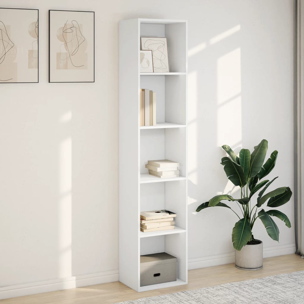 Bücherregal Weiß 80x30x189 cm Holzwerkstoff