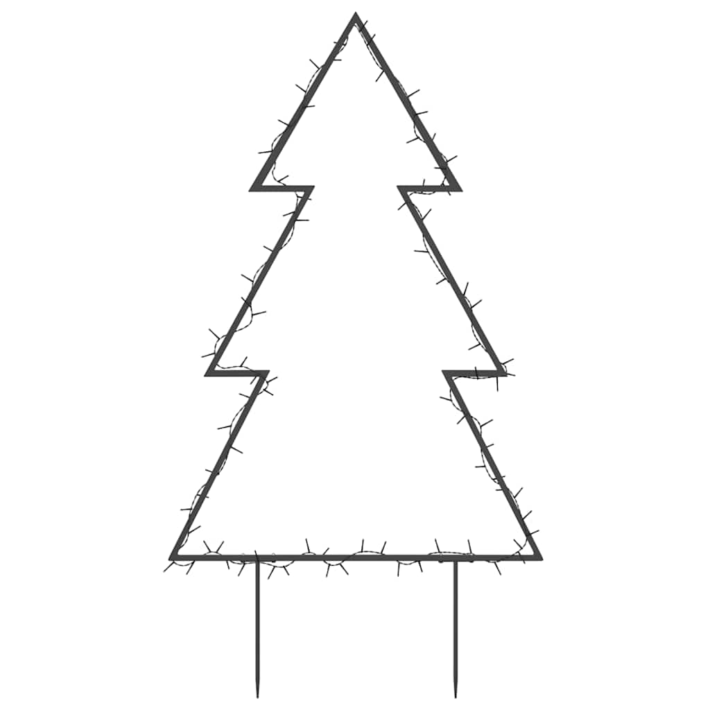 Weihnachtsbaum mit Erdspießen und 115 LEDs 90 cm