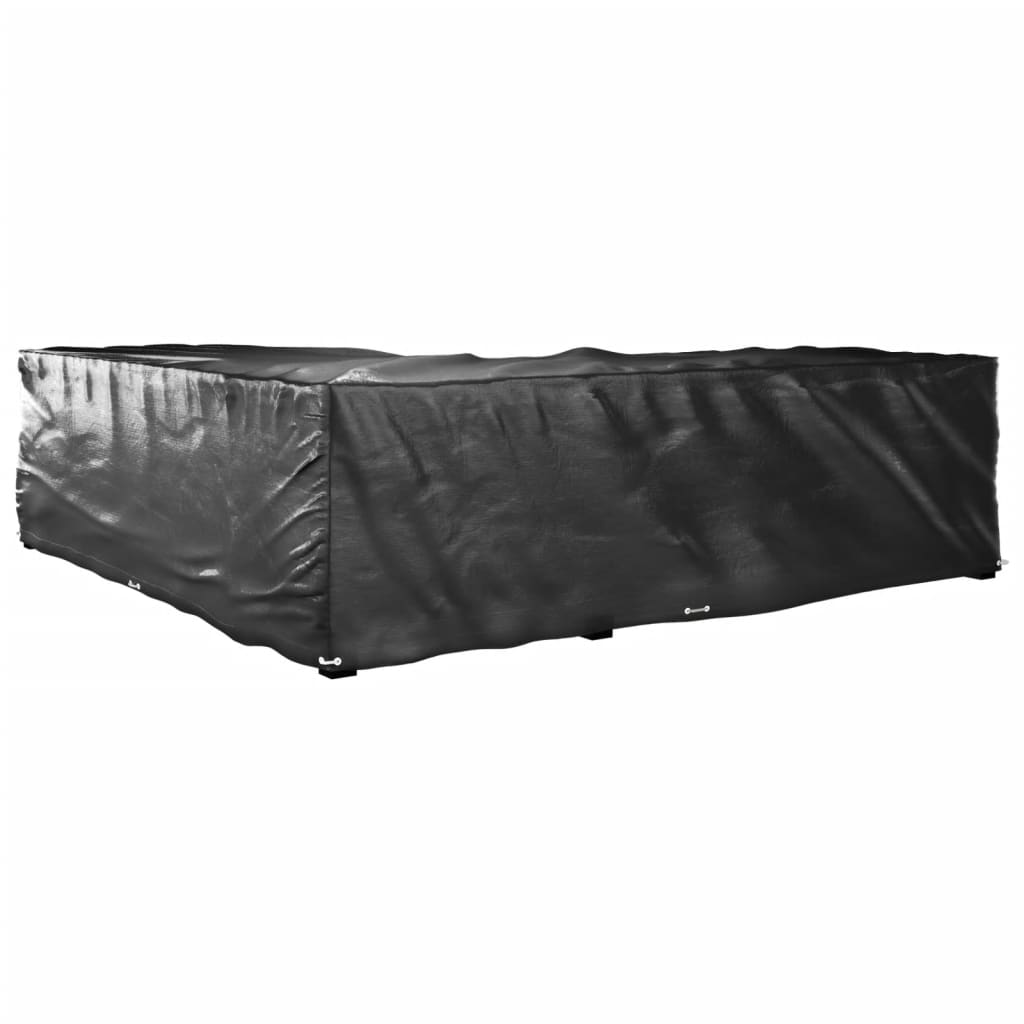 Gartenmöbel-Abdeckungen 2 Stk. L-Form 12 Ösen 250x250x90 cm