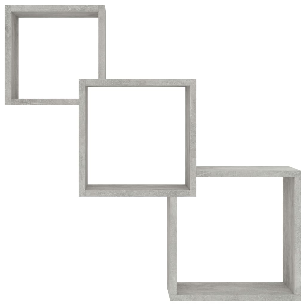 Cube Wandregale Weiß 68x15x68 cm Holzwerkstoff
