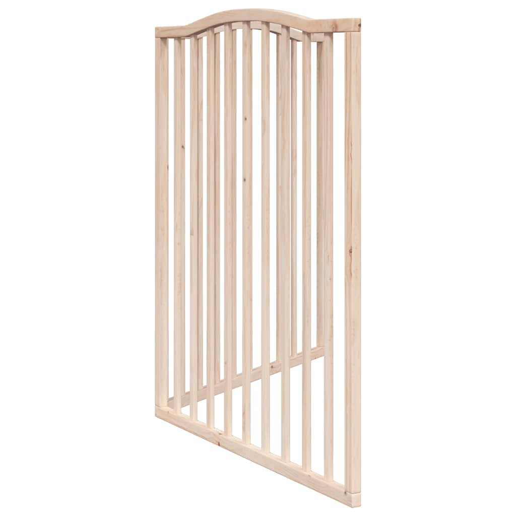 3-tlg. Hundetor Faltbar 150 cm Pappelholz