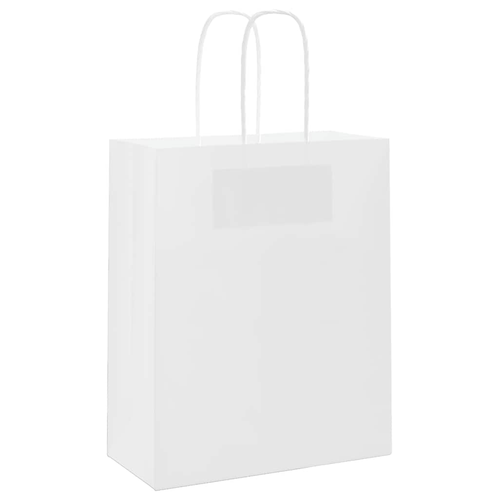 Papiertragetaschen 50 Stk. mit Henkeln Braun 21x11x36 cm