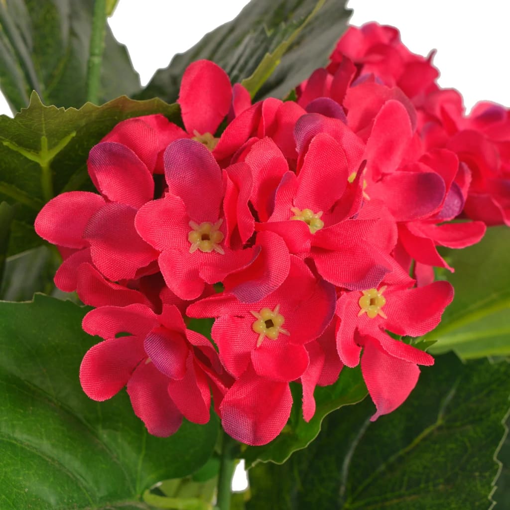 Künstliche Flamingoblume mit Topf 90 cm Rot und Gelb