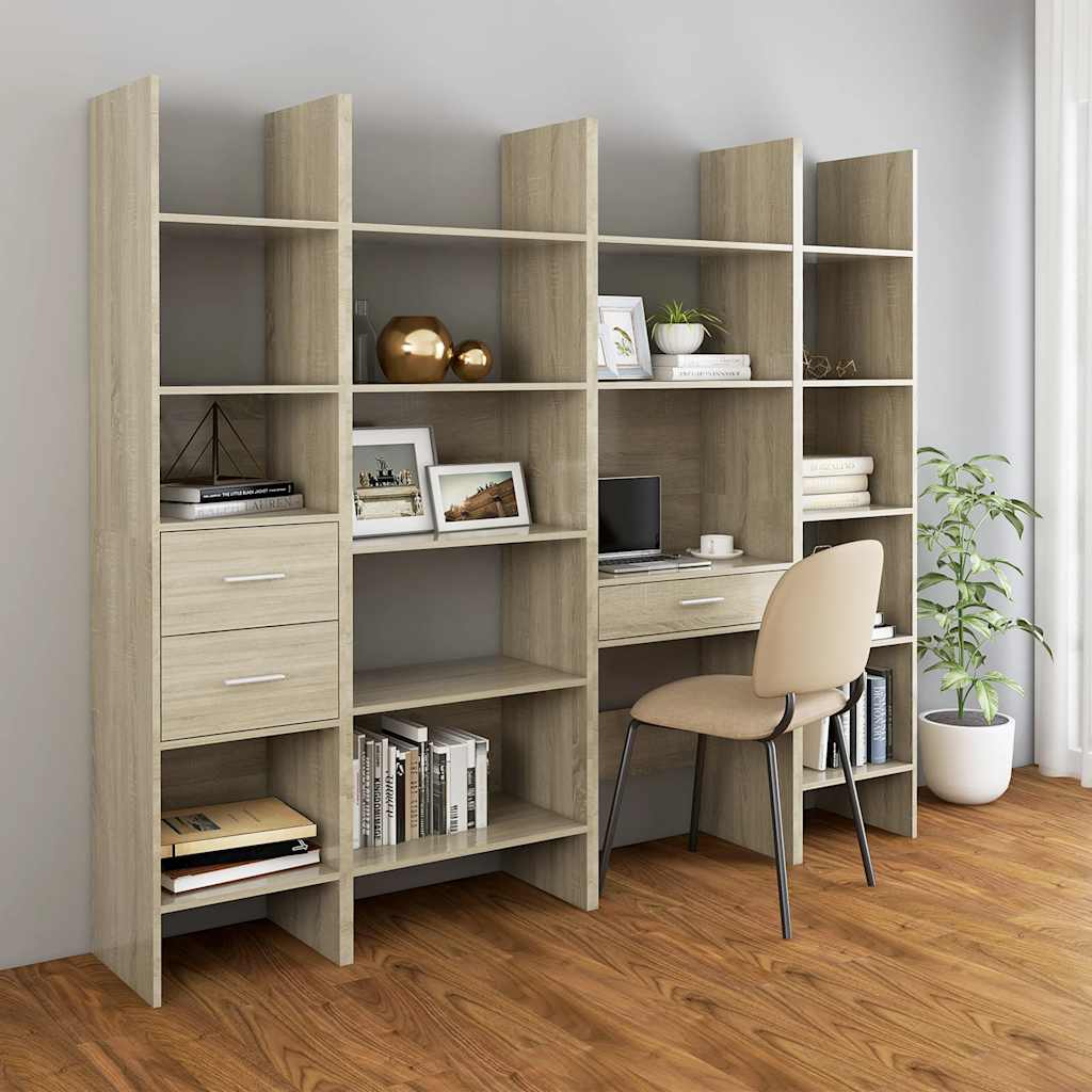 Bücherregal Weiß 40x35x180 cm Holzwerkstoff