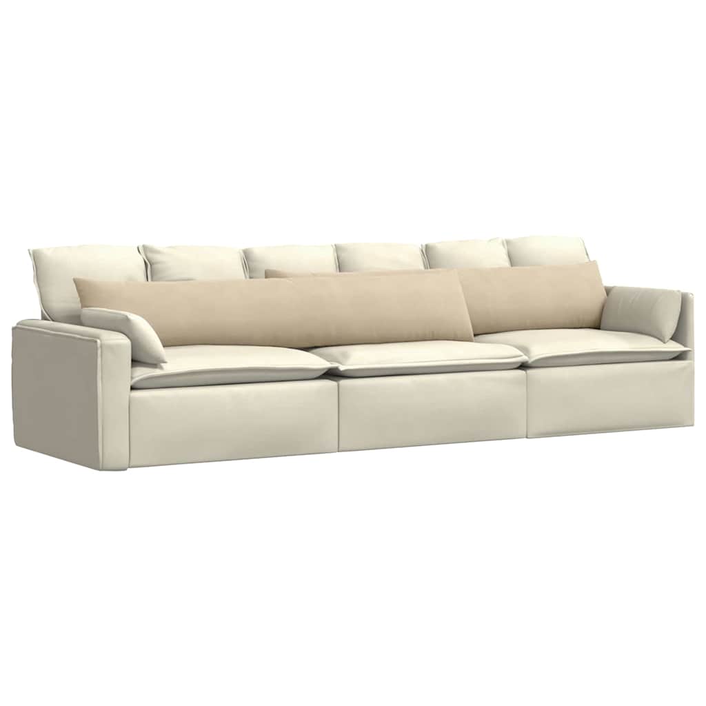 Sofakissen 2 Stück Taupe 50 x 30 cm Stoff