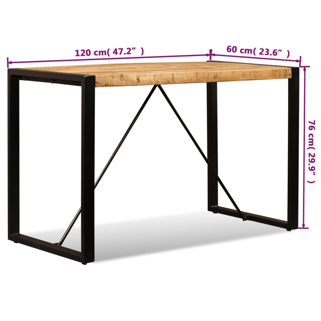 Esstisch 220x100x75 cm Massivholz Akazie