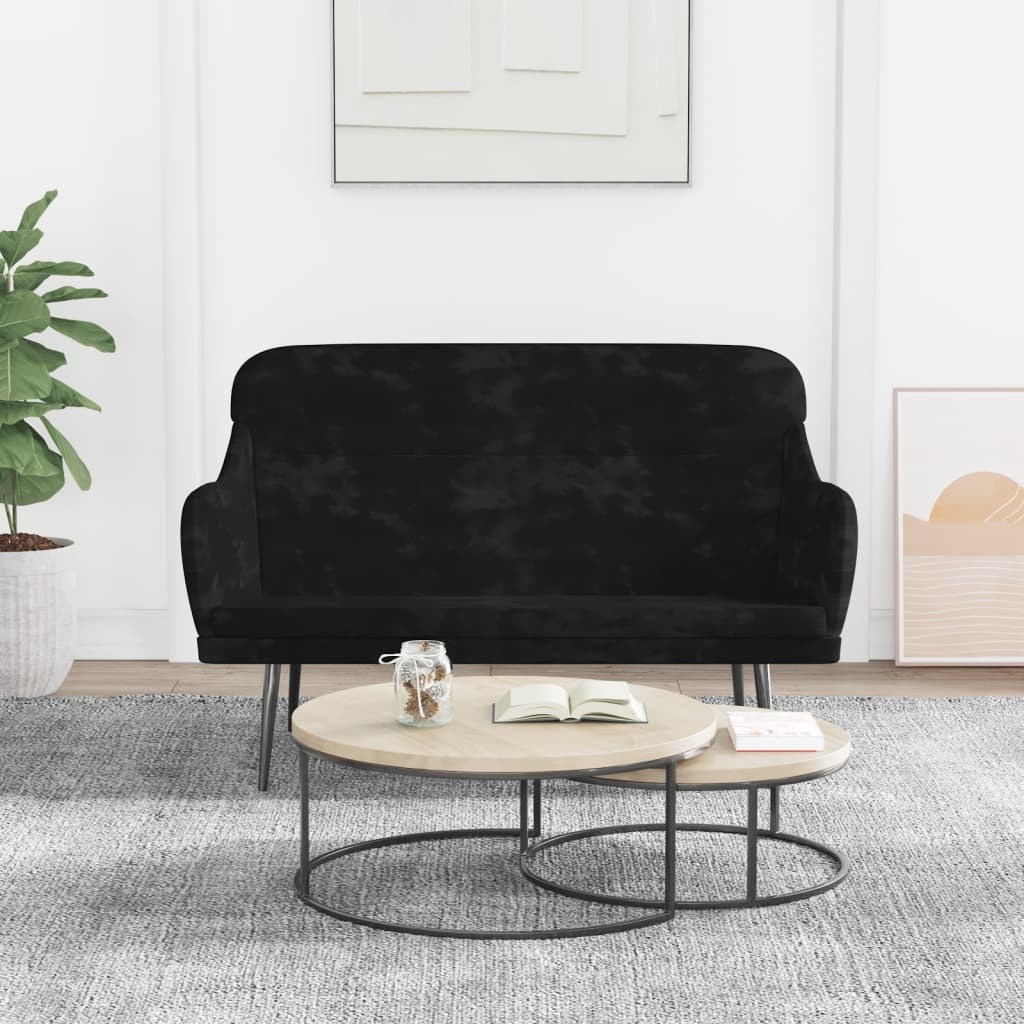 Sitzbank Dunkelgrün 110x76x80 cm Samt