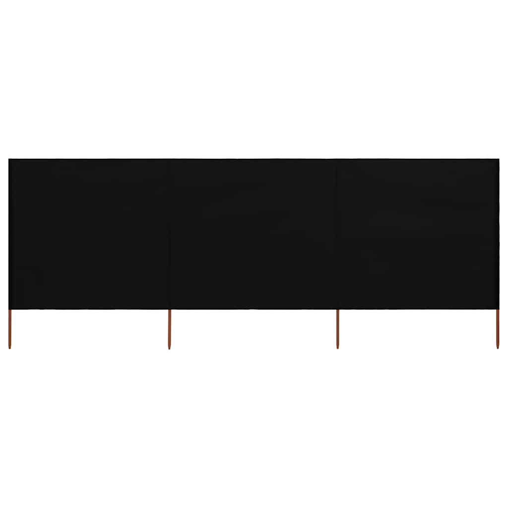 3-teiliges Windschutzgewebe 400 x 120 cm Weiß