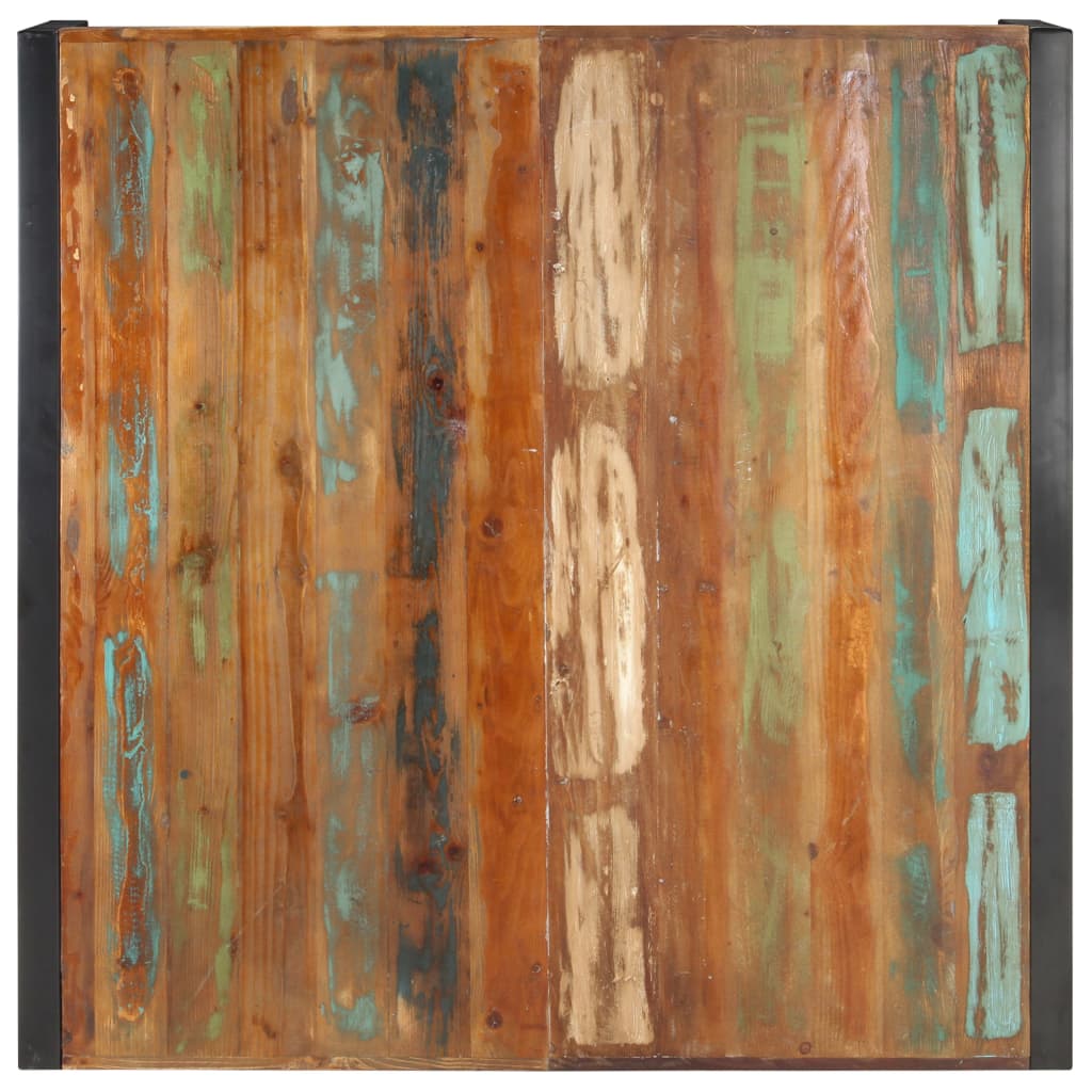 Couchtisch 140x140x40 cm Raues Mangoholz