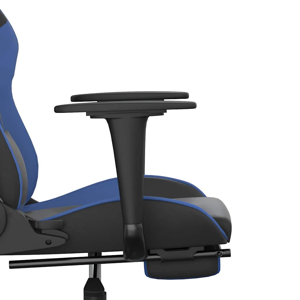 Gaming-Stuhl mit Massagefunktion Schwarz und Rot Kunstleder