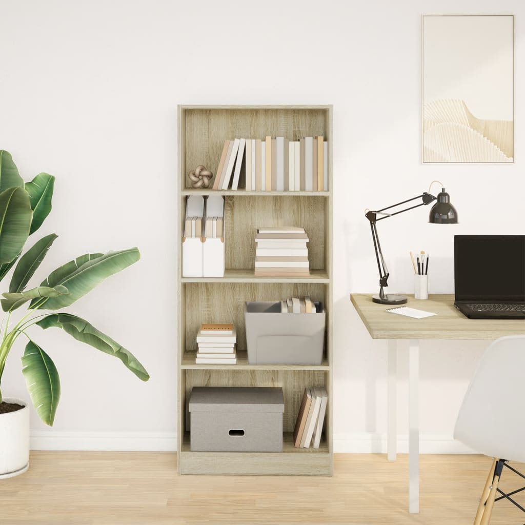 Bücherregal Weiß 40x24x75 cm Holzwerkstoff