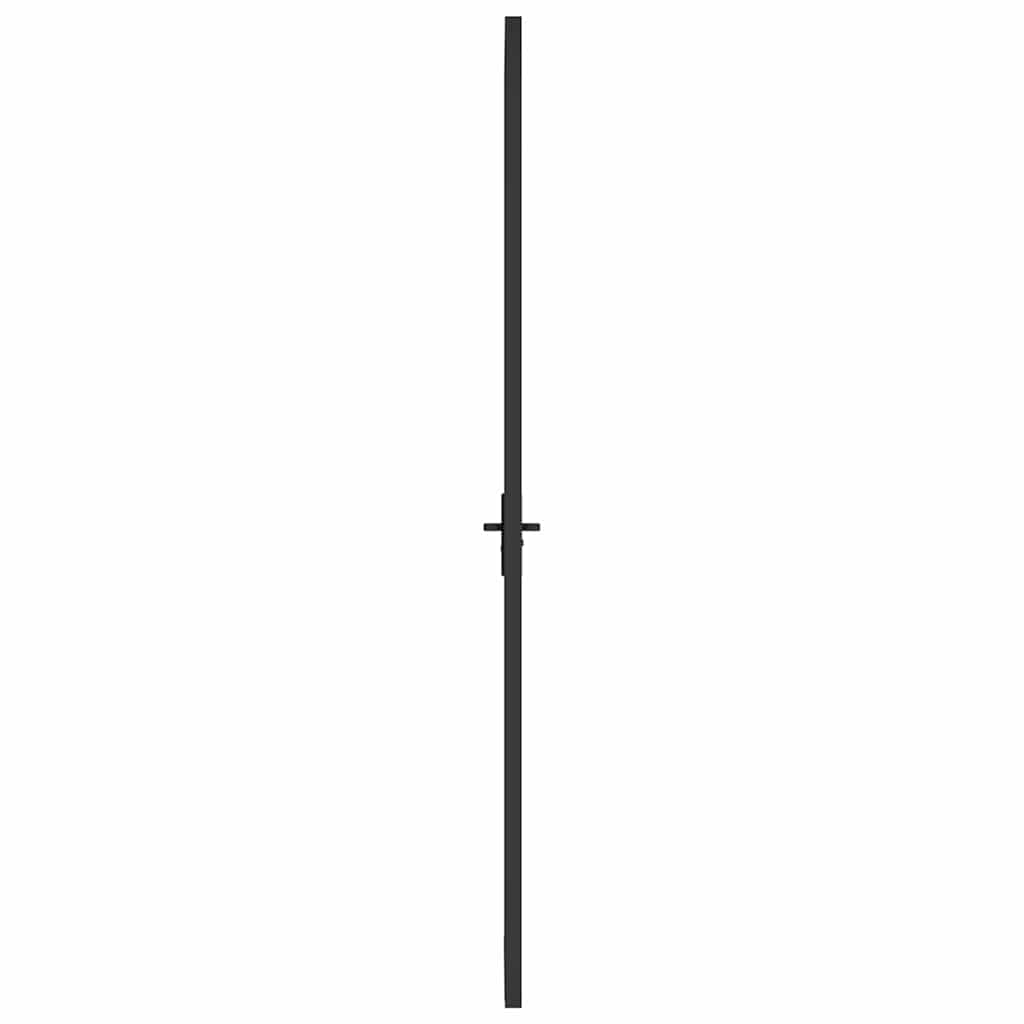 Innentür ESG Glas und Aluminium 76x201,5 cm Schwarz