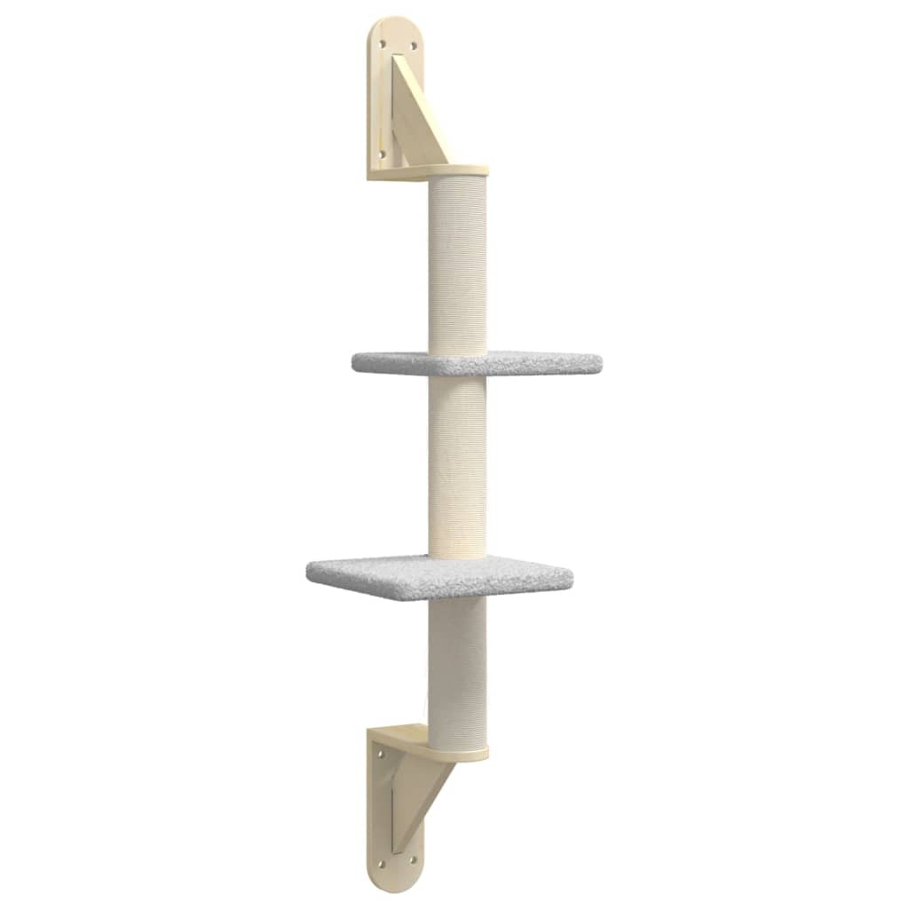Kratzbaum mit Kratzsäule Wandmontage Creme 108 cm