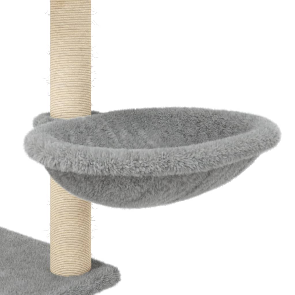 Kratzbaum mit Sisal-Kratzsäulen Creme 153 cm