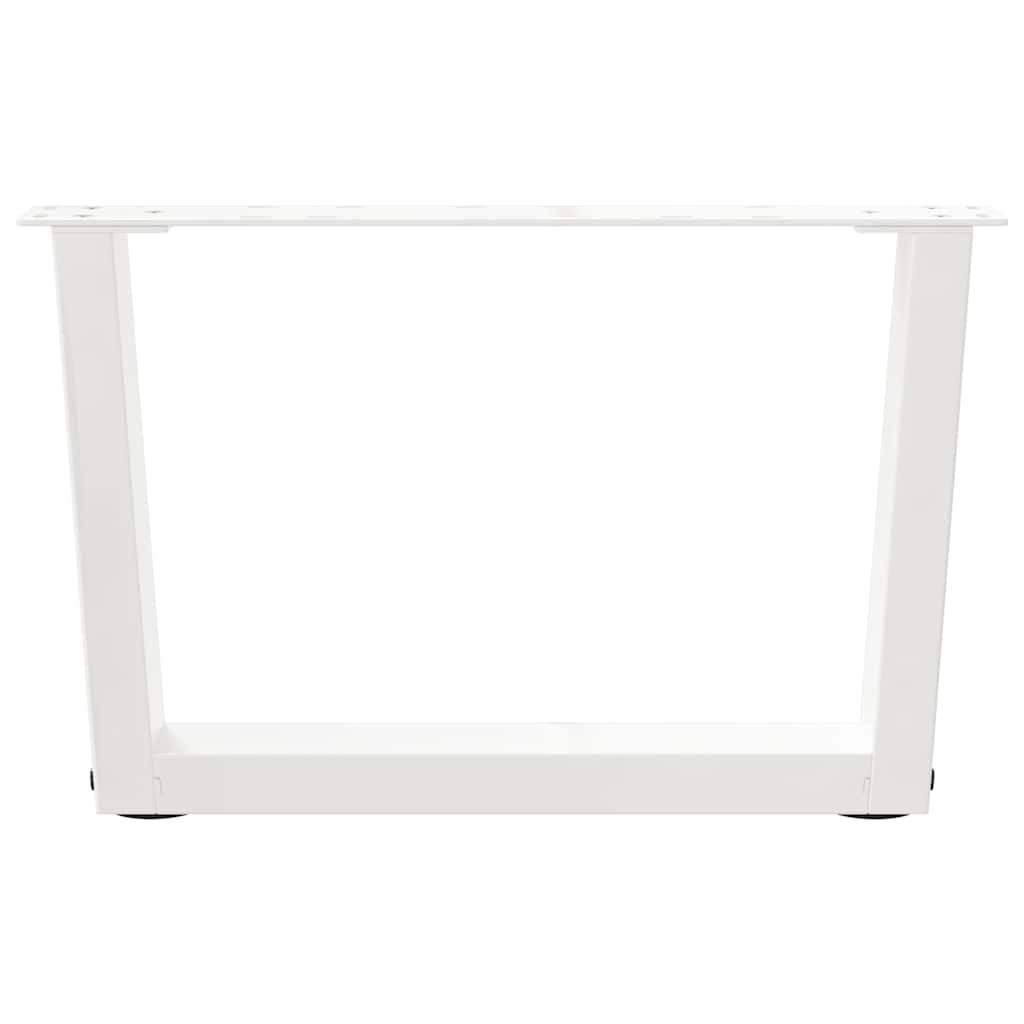 Couchtischbeine V-Form 2 Stück Schwarz 30x(30-31,3) cm Stahl