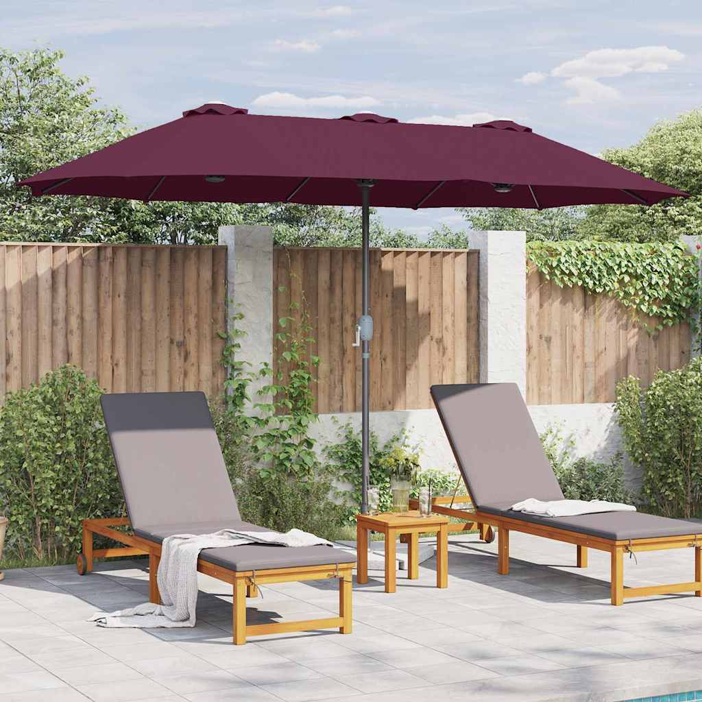 Garten-Sonnenschirm Sand 370 x 197 x 239 cm