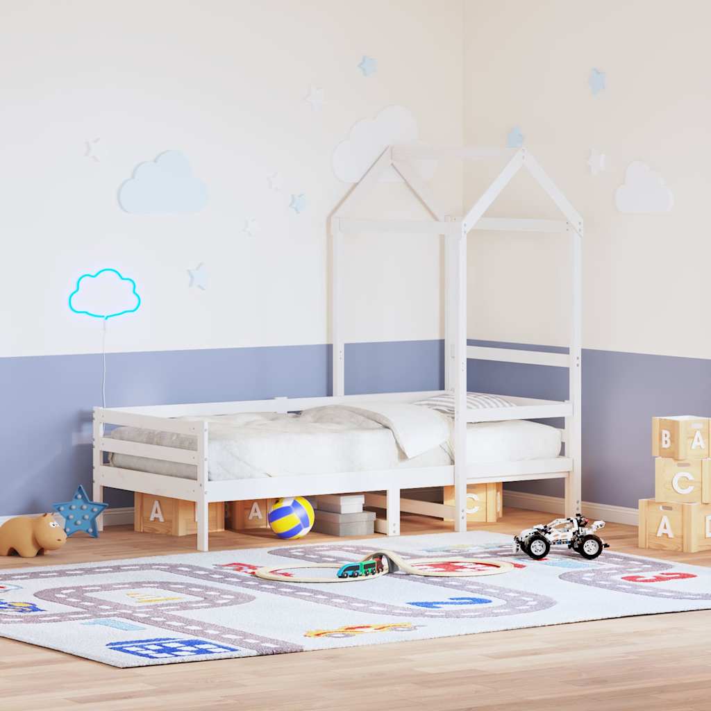 Dach für Kinderbett 118x70x176,5 cm Massivholz Kiefer