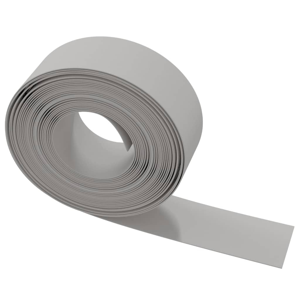 Gartenumrandung 25 m 10 cm PE Grau