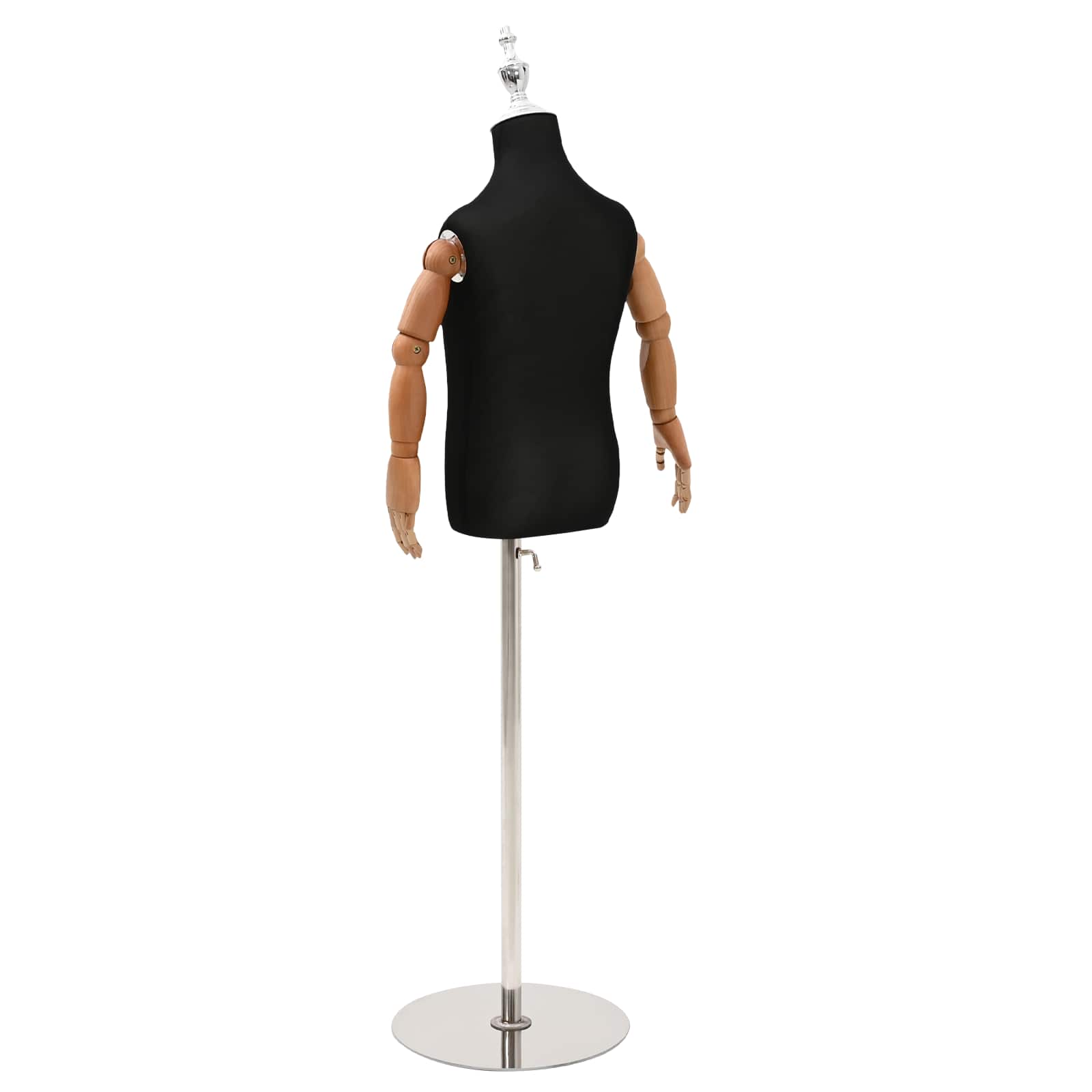 Verstellbares 120-150 cm Mannequin mit Basis Unisex PP Weiß
