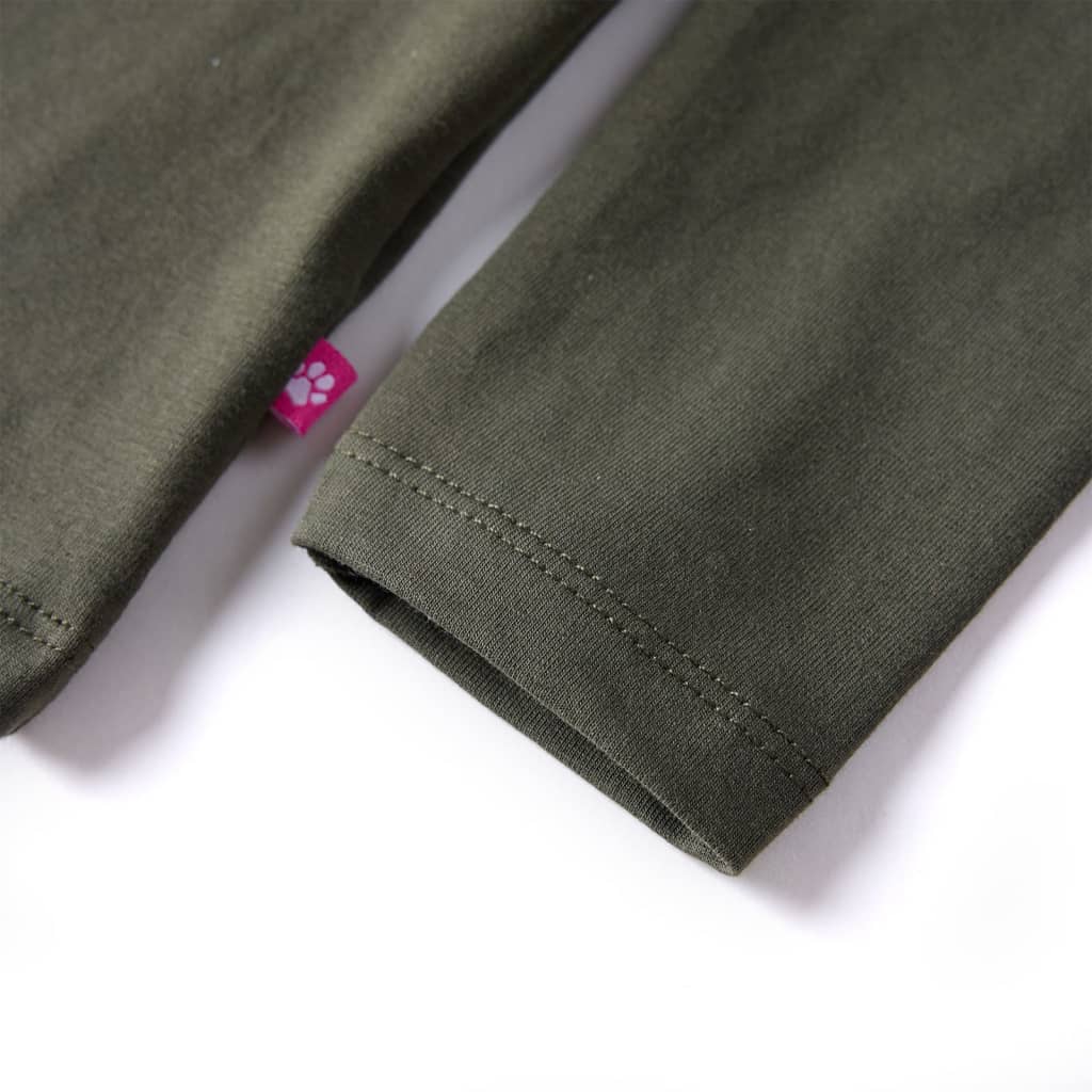 Kinder-Langarmshirt Dunkles Ocker 116