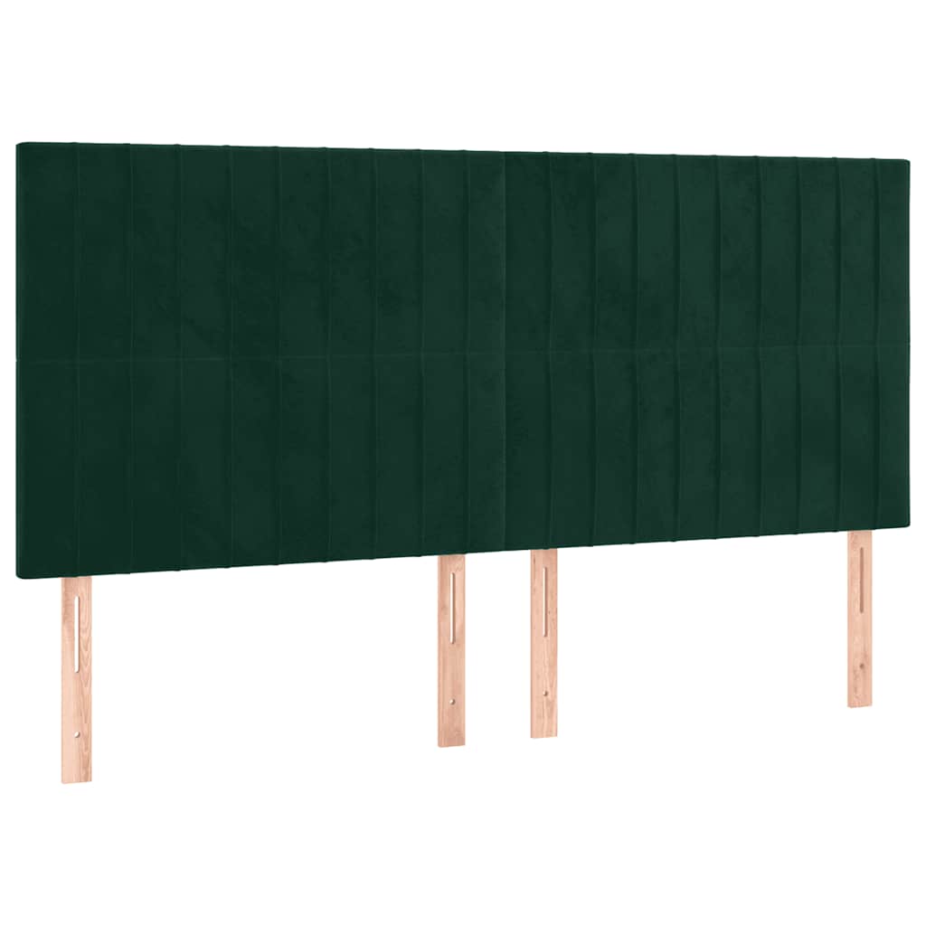 Kopfteil Hellgrau 80x5x118/128 cm Samt