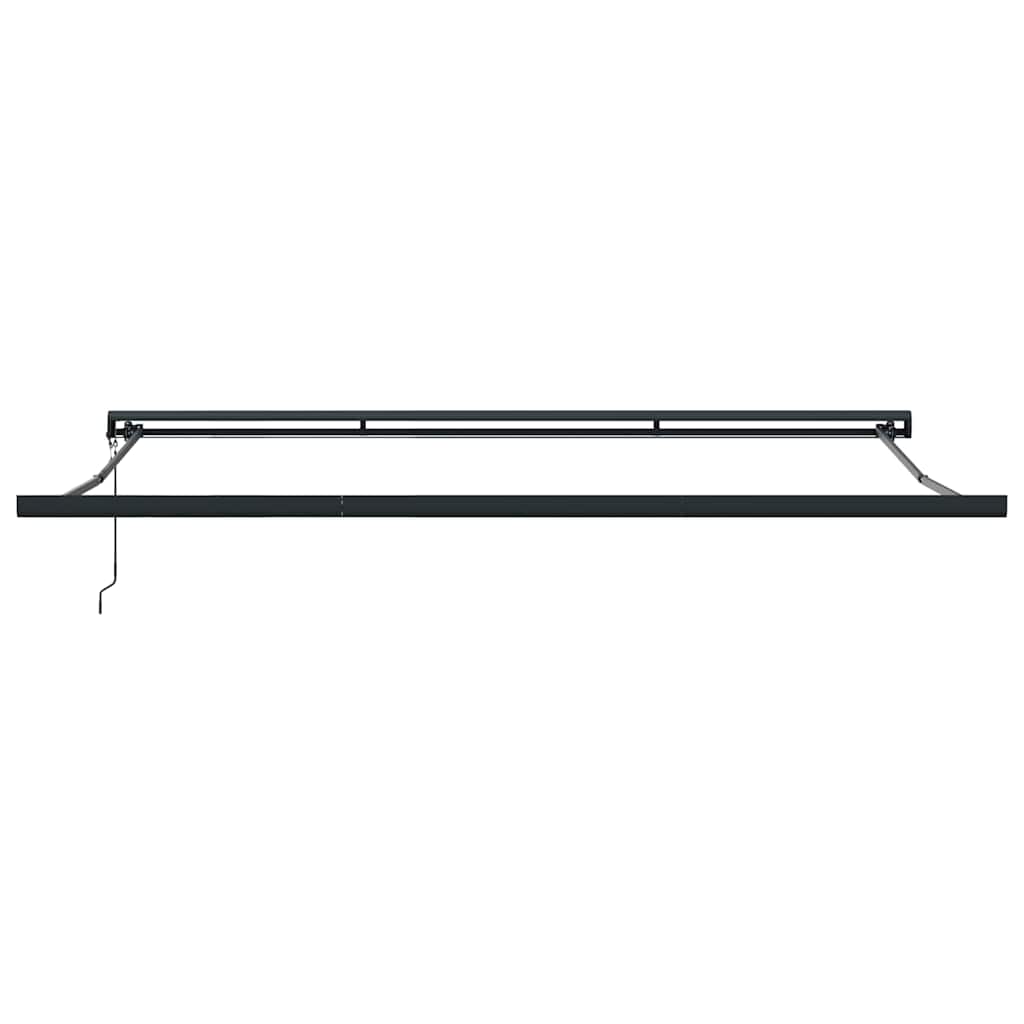 Markise Einziehbar Blau und Weiß 4x3 m Stoff und Aluminium