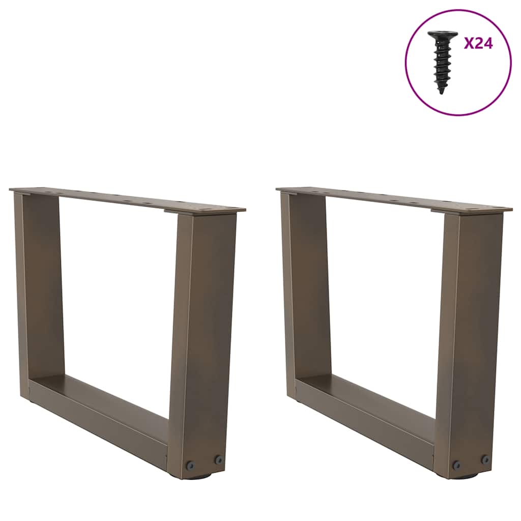 Couchtischbeine V-Form 2 Stück Schwarz 30x(30-31,3) cm Stahl