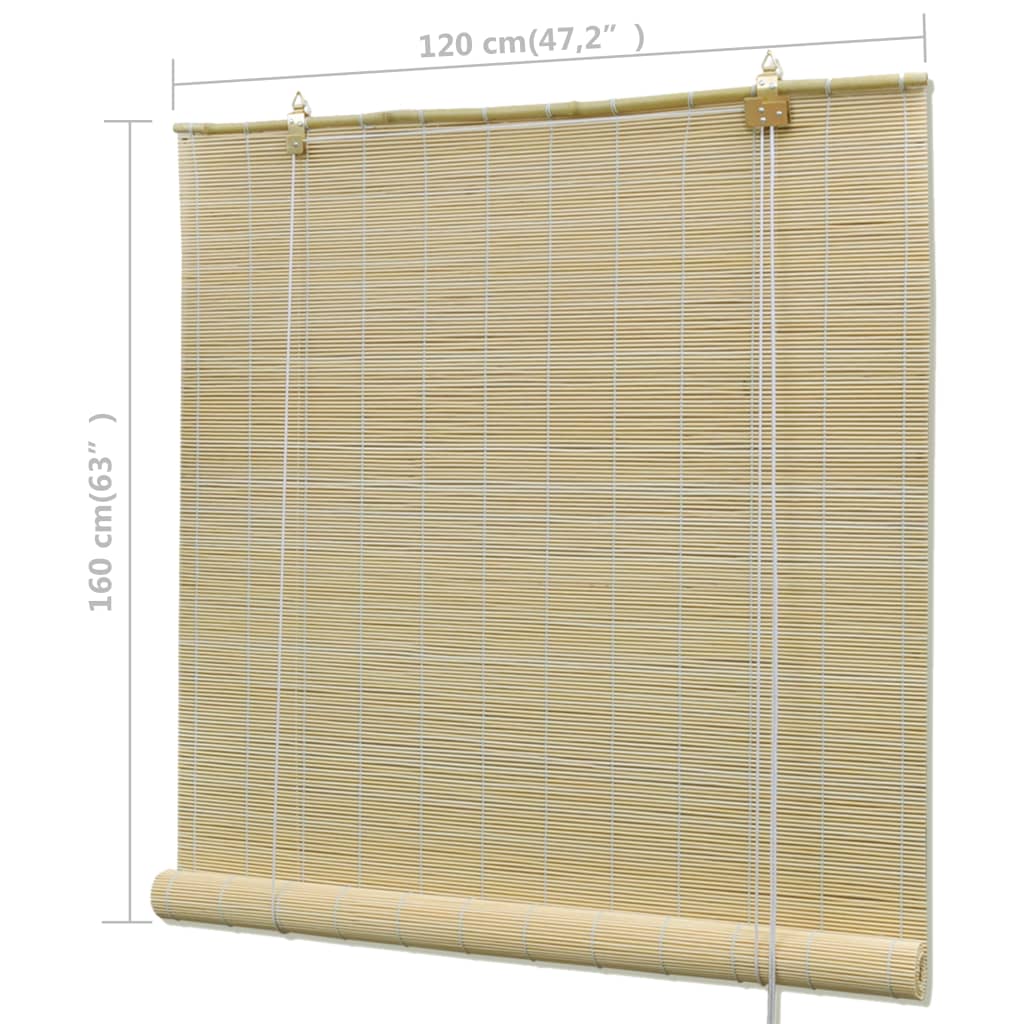 Bambusrollo Natur 80x160 cm