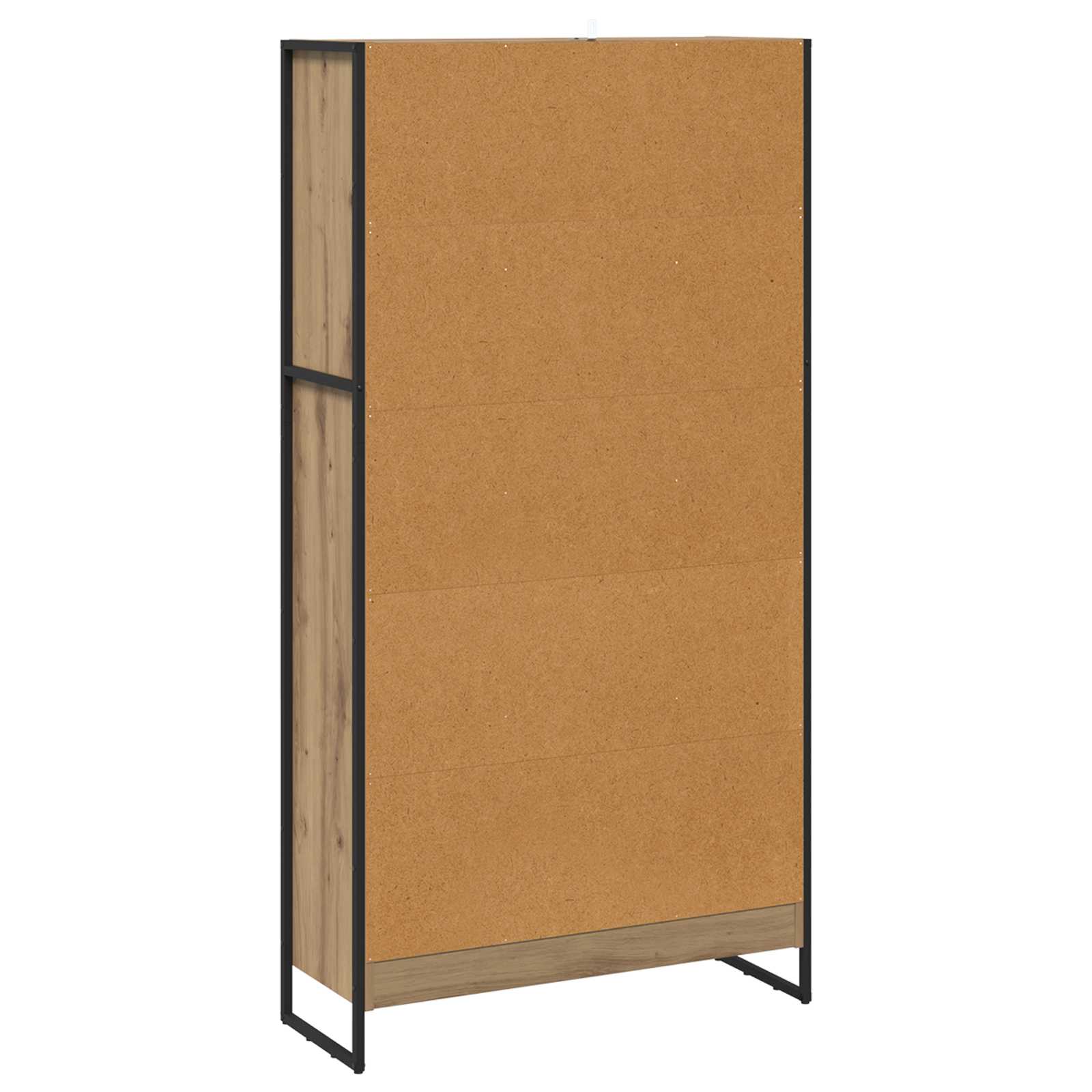 Bücherregal 2 pcs Schwarz Eichen-Optik 60 x 30 x 189,5 cm