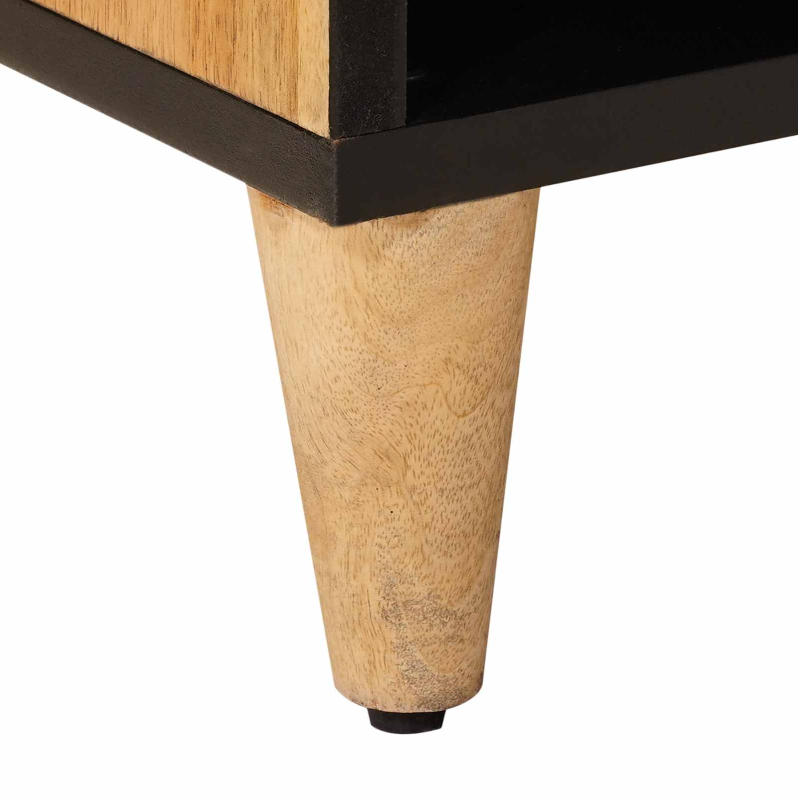 TV-Schränk mit Regal Walnuss 100 x 33 x 46 cm Massivholz Mango