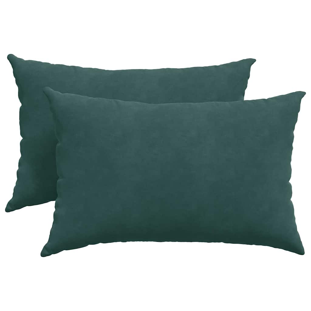 Sofakissen 2 Stück Blau 50 x 30 cm Cordstoff