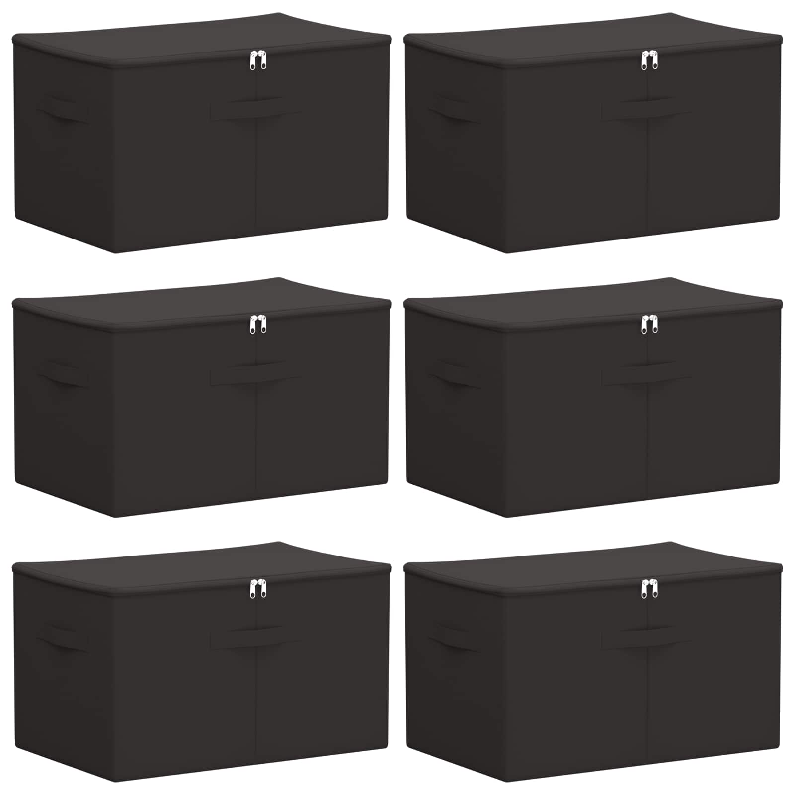 Aufbewahrungsbox Stoff 50x30x25 cm Anthrazit