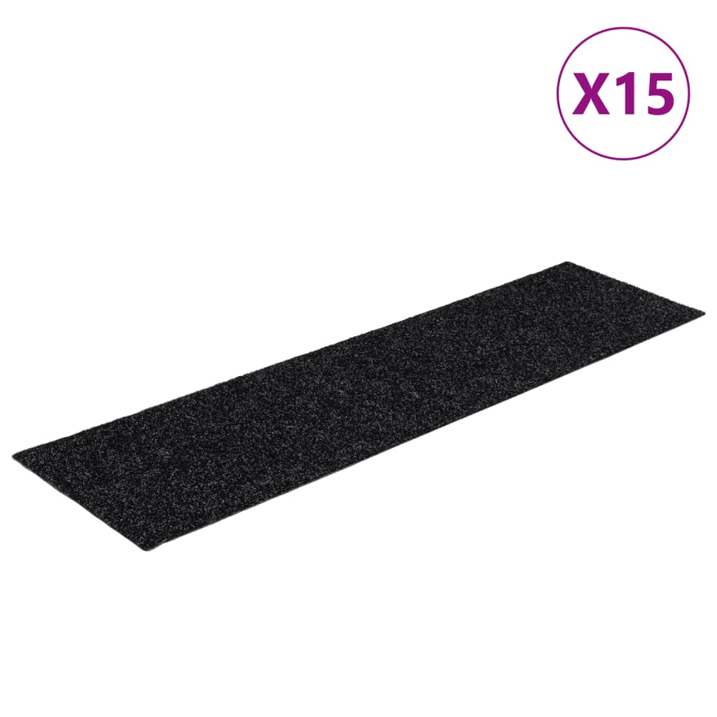 Stufenmatten Selbstklebend 15 Stk. 60x25 cm Hellbraun Rechteckig