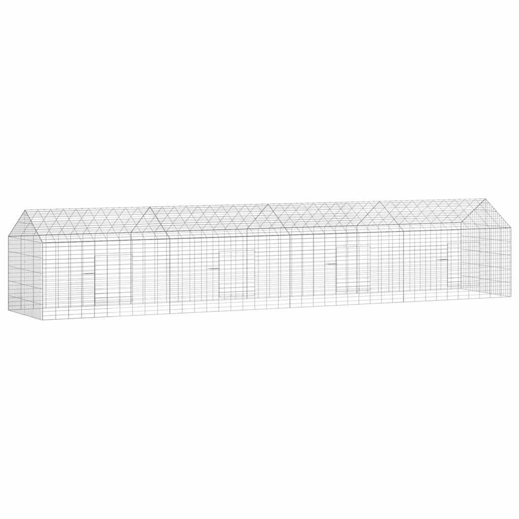Hasenkäfig Silber 100 x 78 x 78 cm Verzinkter Stahl