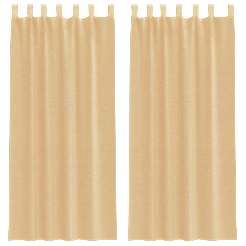 Voile Vorhänge mit Ösen 2 Stk. Apfelgrün 140x140 cm