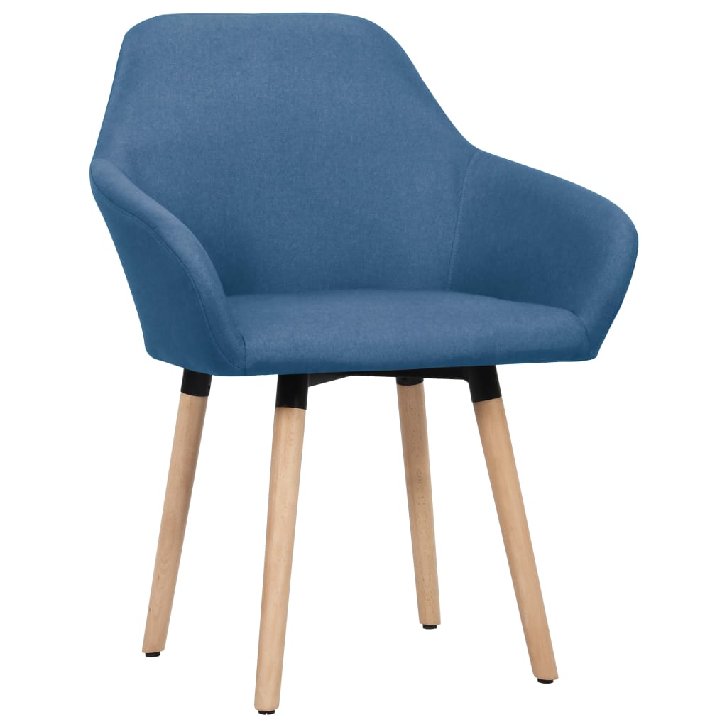 Esszimmerstühle 4 Stk. Blau Stoff