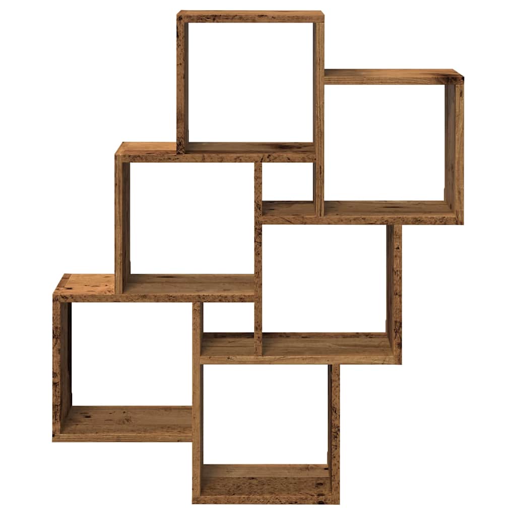 Würfelregal Weiß 78x15x93 cm Holzwerkstoff