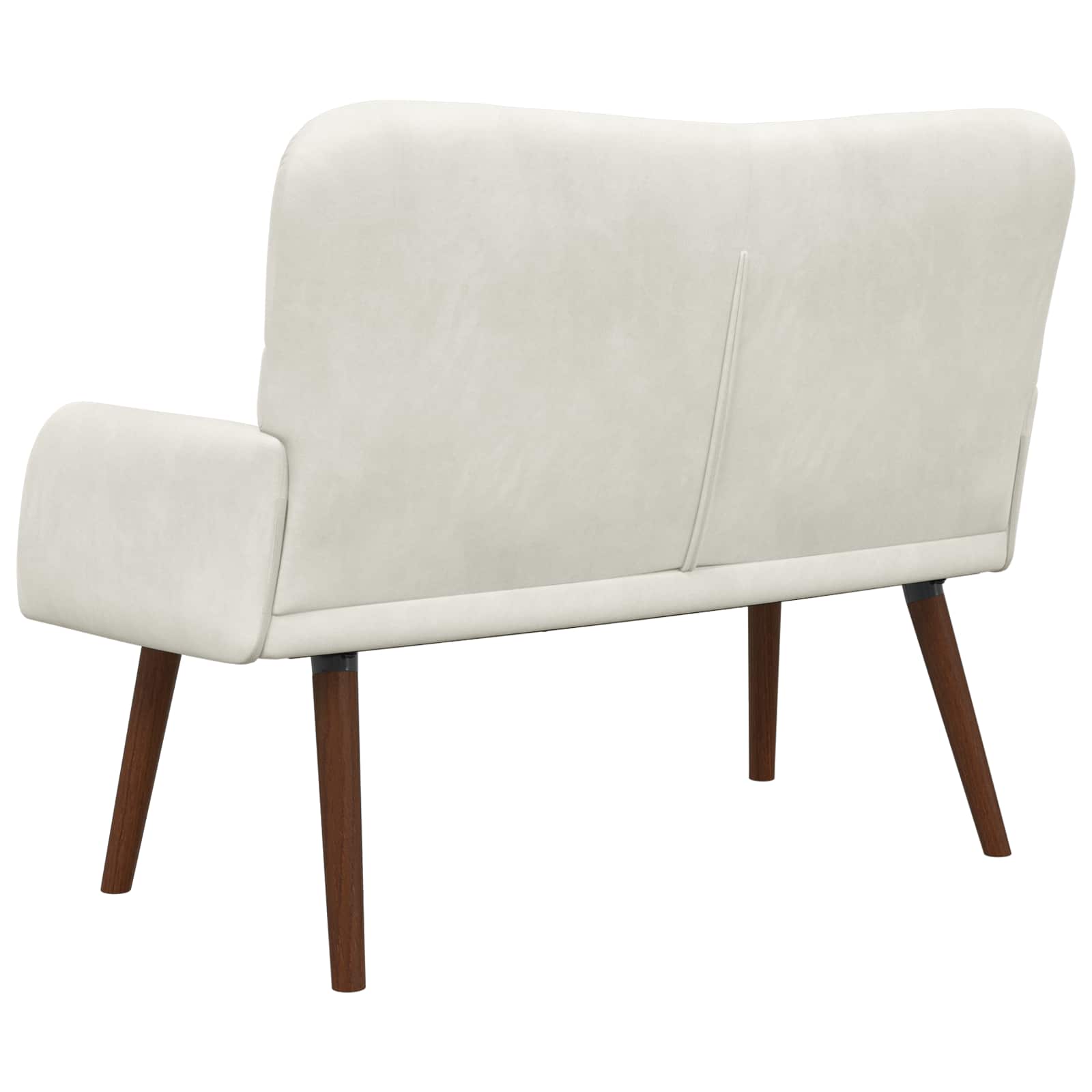 2-Sitzer Sofa Hellgrau 115 x 61 x 87 cm Samt (V)