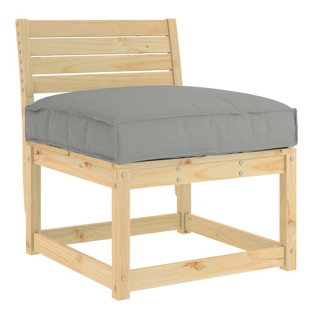 Kissen Anthrazit 80 x 80 x 12 cm Oxford-Stoff
