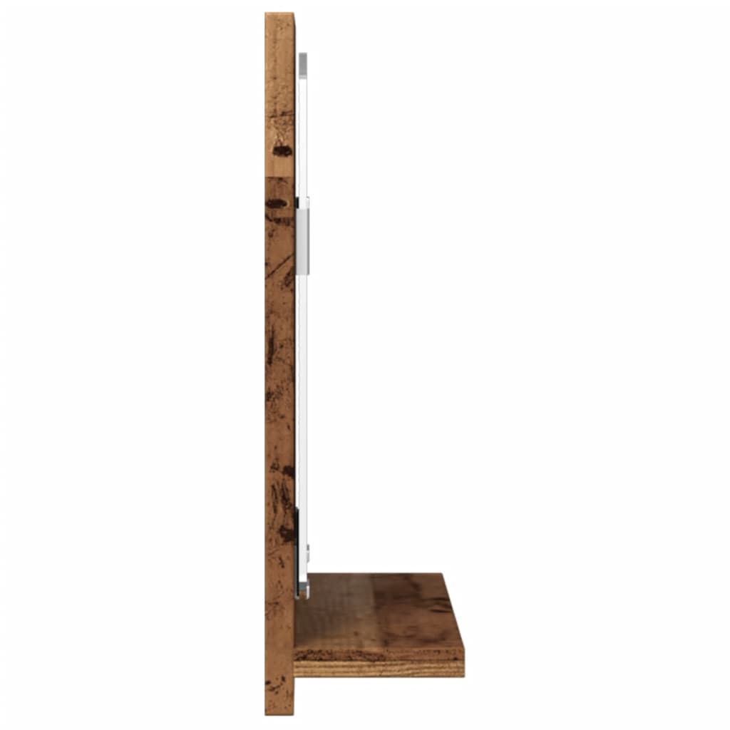 Badspiegel Weiß 40x10,5x37 cm Holzwerkstoff
