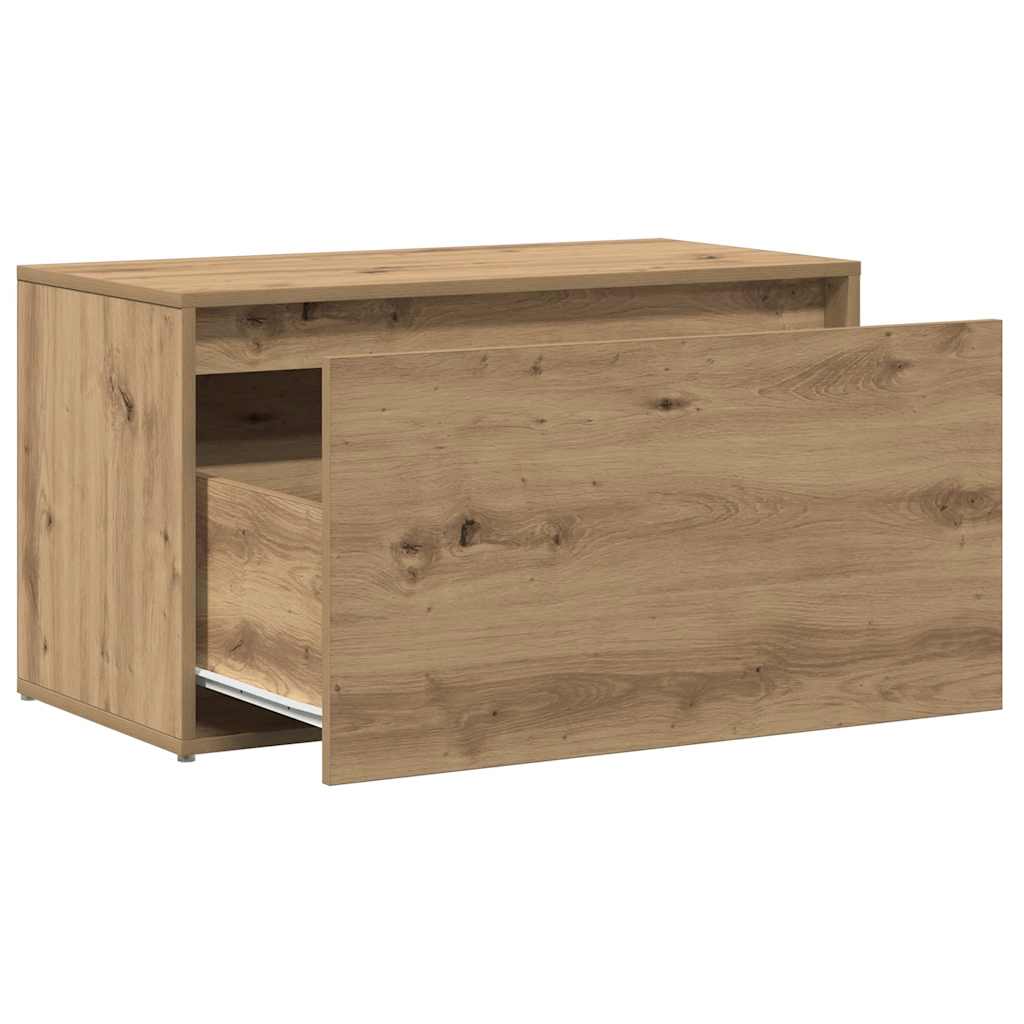 Flurbank 80x40x45 cm Weiß Holzwerkstoff