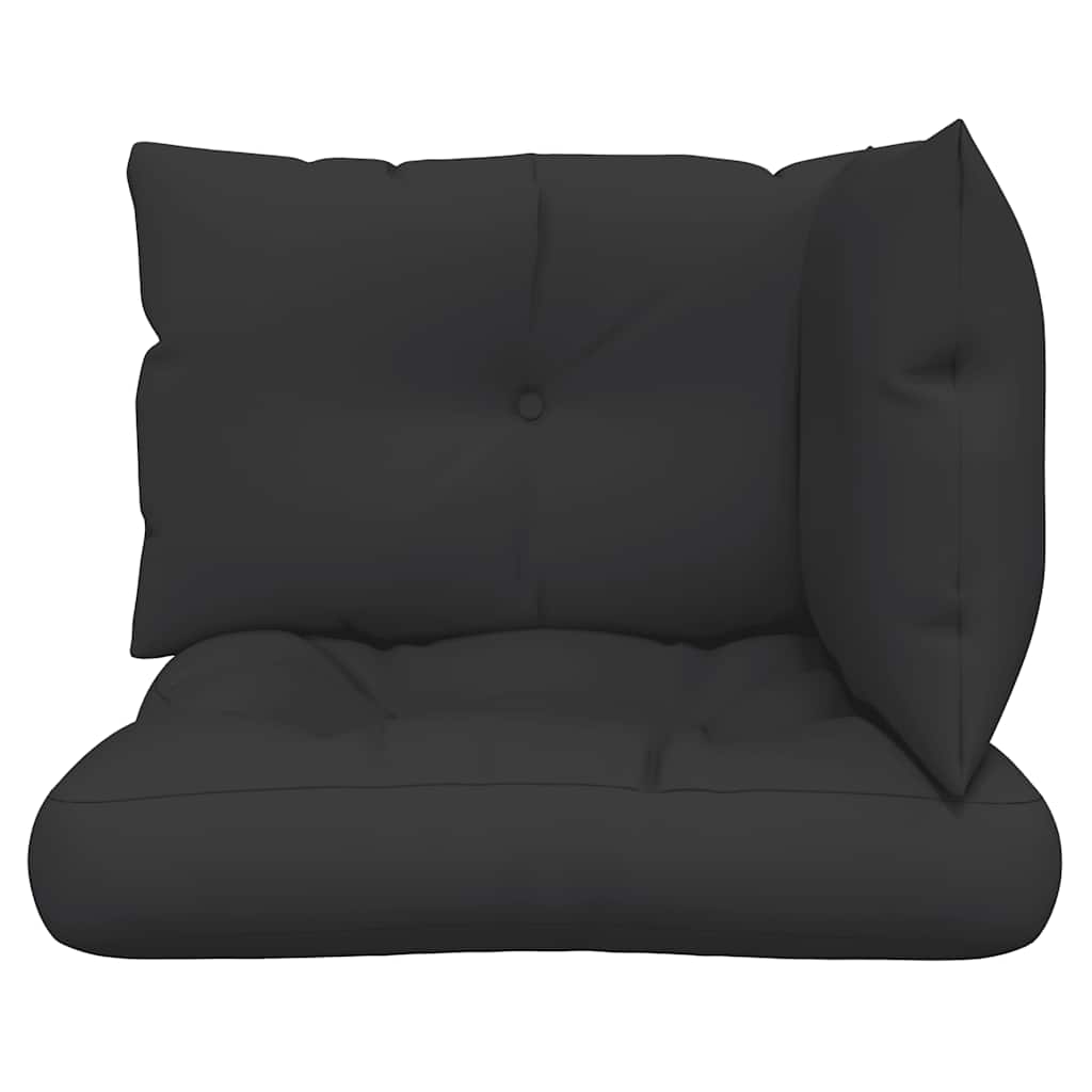 Palettenkissen 3-tlg. Taupe Stoff