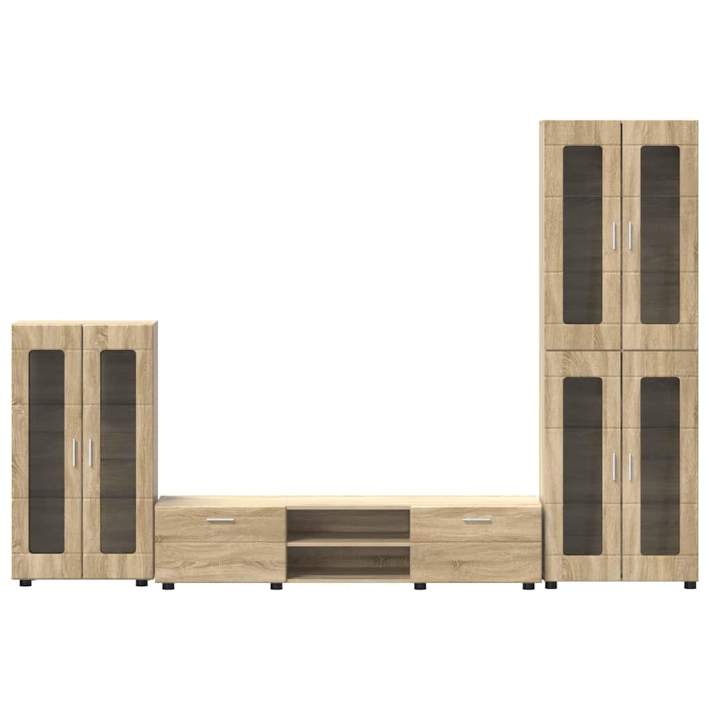 Highboard mit Regal FLORIN Weiß 60 x 35 x 182 cm Holzwerkstoff
