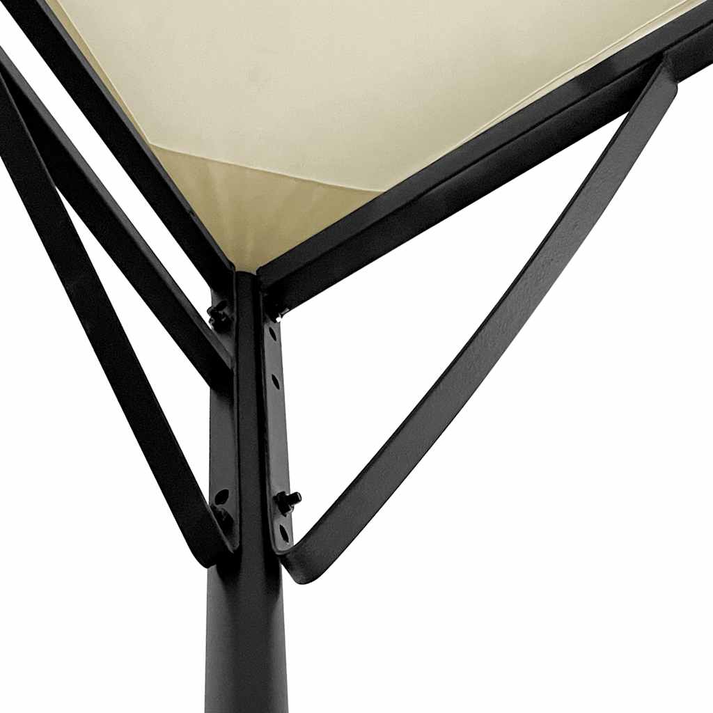 Markise Creme 4x3 m 180 g/m² Stoff und Stahl