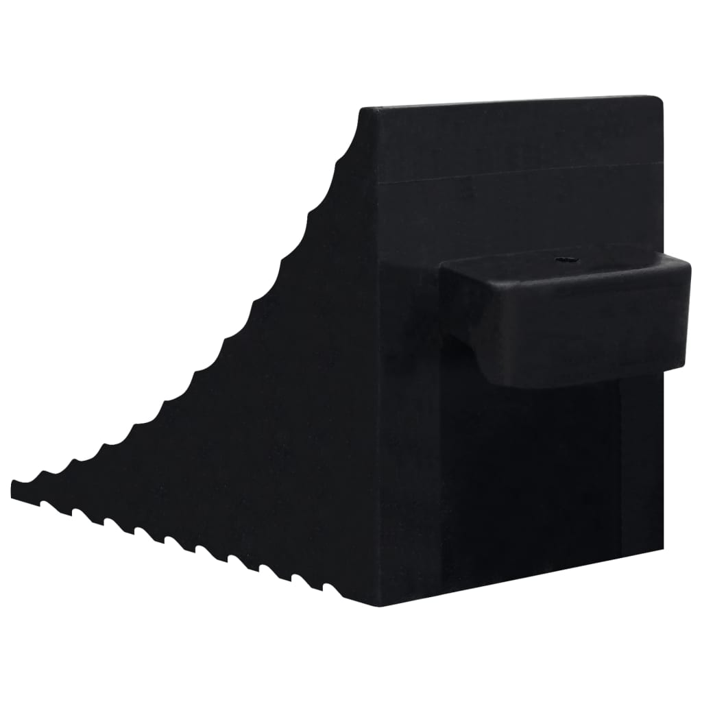 Unterlegkeile 4 Stk. 16x9x9 cm Gummi