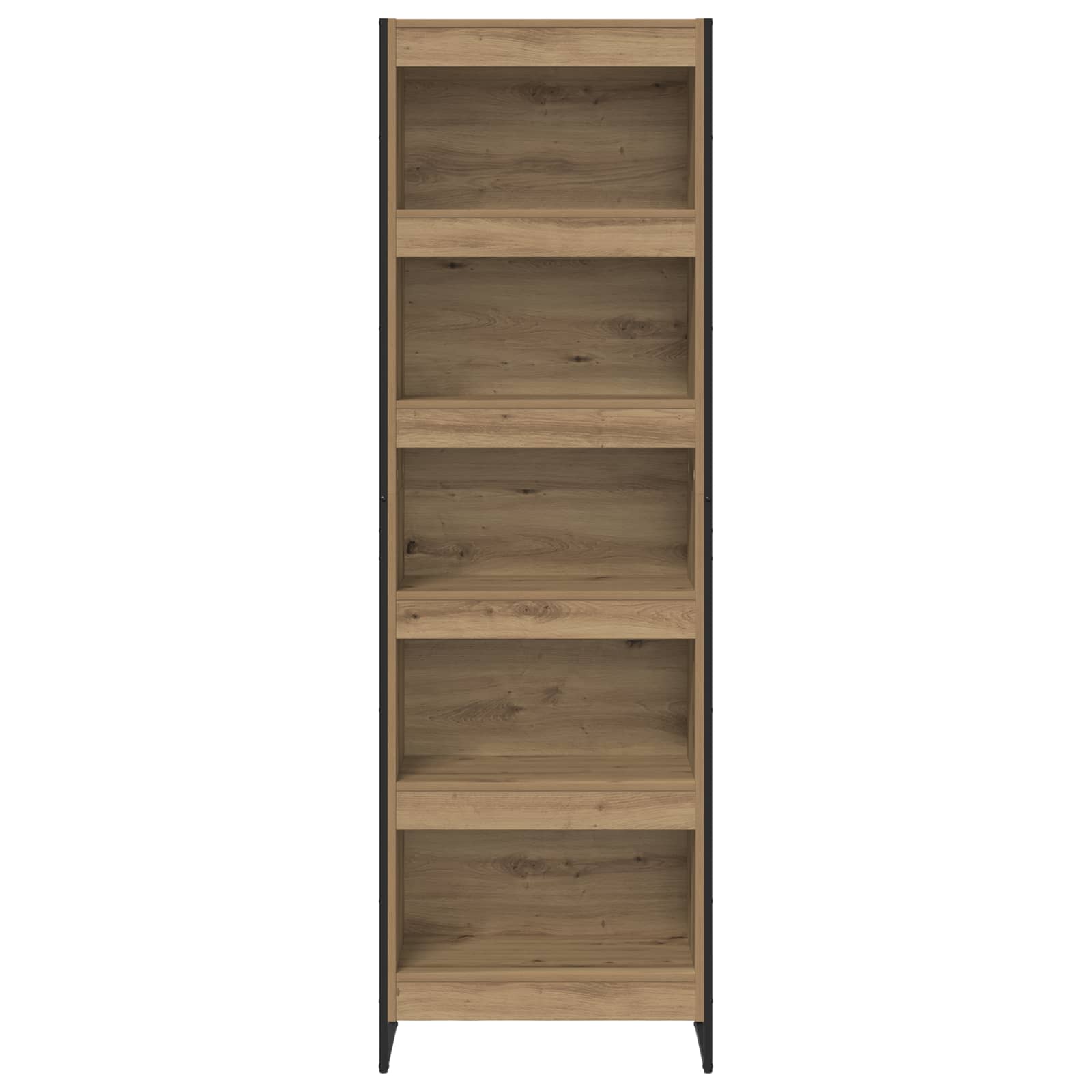 Bücherregal 2 pcs Schwarz Eichen-Optik 60 x 30 x 189,5 cm