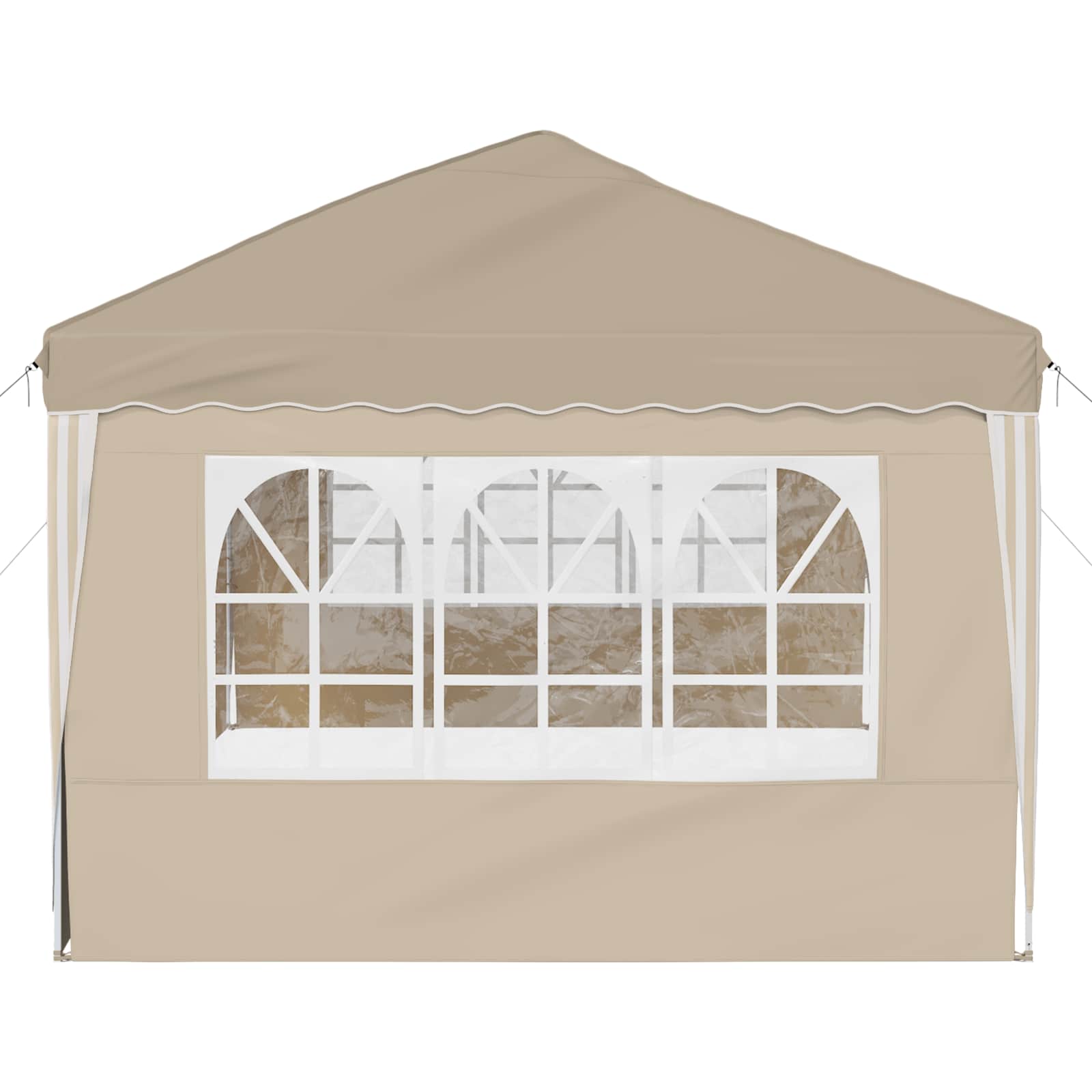 Pop-up Partyzelt 575 x 290 x 245 cm Creme